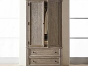 Дубовый белый шкафчик в классическом стиле